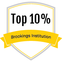 Brookings Institution Top 10% badge