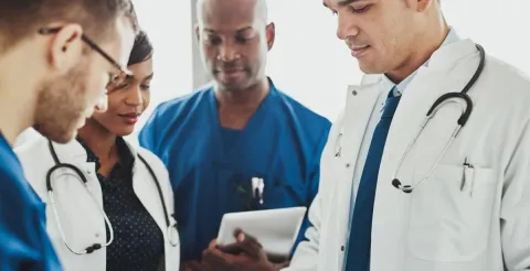 Diverse team of nurses